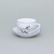 Cup and saucer B + B 0,21 l / 14 cm for coffee, Cesky porcelan a.s., Goose