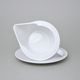 Sauce boat 400 ml plus undersaucer, Thun 1794 Carlsbad porcelain, TOM white