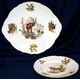 Cake set for 6 persons, Thun 1794 Carlsbad porcelain, BERNADOTTE hunting