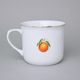 Hrnek Vařák 650 ml, Ovoce + zlatá linka, 6 ks., Český porcelán a.s.