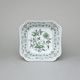 Bowl salad square 15 cm, Green Onion Pattern, Cesky porcelan a.s.