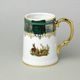 Pitcher 500 ml, hunting - green, Royal Czech porcelain