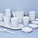 Bohemia White DECOR, Čajová souprava, design Pelcl, Český porcelán a.s.