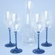 Set Vital - Blue Onion 4+1, 4 pcs. of wine glass 360 ml + carafe 1 l, with high-quality crystals