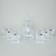 Crystal whisky set Plantica 1+6, Aurum Crystal