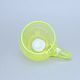 Square Pattern Glass Mug with Handle (uranium Glass), 500 ml, Glassworks Janov
