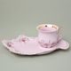 Cup and saucer TV, Lenka 563, Rose China