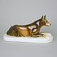 Wolfdog 17 x 7 x 9 cm, Luxor, Porcelain figures Duchcov