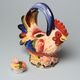Lamart: The Cock Teapot, 16,5 cm, Italian Porcelain Lamart