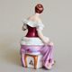 Lady With a Mirror 12,5 x 11 x 15,5 cm, Saxe, Porcelain Figures Duchcov