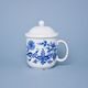 Mug with cap and tea strainer 0,36 l, Thun 1794 Carlsbad porcelain, Natalie - Onion