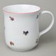 Mug Golem 1,5 l, Házenka flowers with red line, Český porcelán a.s.