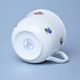 Mug R (cup) 0,25 l, flowers + blue line, Český porcelán a.s.