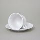 Cup 140 ml and saucer 135 mm, Thun 1794, karlovarský porcelán, NATÁLIE white