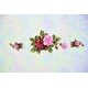 Cooking mat in wooden frame 39 x 29 cm, Cecily roses, Carlsbad porcelain