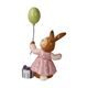 Rabbit figurine with baloon 9.5 / 6 / 15.5cm, stoneware, Goebel