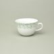 Cup low 210 ml tea, Thun 1794, karlovarský porcelán, Natálie green flowers