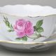 Tea cup 200 ml and saucer 15 cm, meissen rose decor, Meissen porcelain