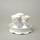 Cruet set 4 pcs. / egg cup set with tray, decor 158 on white, Leander Loučky