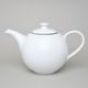 Olga: Čajová konev Sonne 1,8 l s černou linkou, Český porcelán a.s.