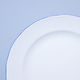 Plate dessert 19 cm, White with blue line, Cesky porcelan a.s.