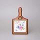 Board decorative wall small 21,5 x 13 cm, Meissen Rose