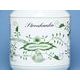 Dose for food storage with a different types of sign 1,10 l, 17 cm, Green Onion Pattern, Cesky porcelan a.s.