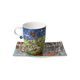 Mug with saucer All Roads Lead to Bremen 400ml, fine bone china, J. Rizzi, Goebel