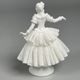 Tanečnice s krajkou 8 x 6 x 12 cm, Kurt Steiner, nedekor, Porcelánové figurky Unterweissbacher