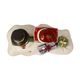 Snowman figurine Christmas Mail 11 / 5.5 / 10.5cm, stoneware, Goebel