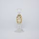 Cut Crystal Candlestick, 19 cm, Gold + Enamel, Jahami Bohemia