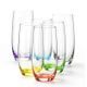 Club 350 ml Rainbow - barevná sada, sklenice na vodu, 6 ks., Crystalex