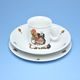 Children set 3 pcs. Mole, mouse and birthday cake - Coups, Thun 1794, karlovarský porcelán