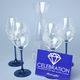 Set Vital - Blue Onion 4+1, 4 pcs. of wine glass 360 ml + carafe 1 l, with high-quality crystals