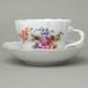 Cup + saucer D 0,40 l / 18,2 cm, Meissen rose, Český porcelán a.s.