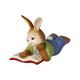Rabbit figurine with a book 12.5 / 7 / 8.5cm, stoneware, Goebel