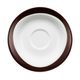 Saucer 16 cm Trio Zartbitter 23602, Seltmann porcelain