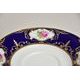 440: Cup tea 0,2 l + saucer, Sonata, cobalt blue + rose, Leander 1907