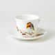 Robin: Cup 420 ml plus saucer breakfast Robin, Roy Kirkham fine bone china