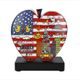 Figurine James Rizzi - Living in the USA, 15 / 8,5 / 19 cm, Porcelain, Goebel