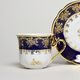 Mary-Anne 431: Tea set for 6 pers., cobalt + gold rose, Leander Loučky