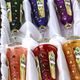 Sklenice na šampaňské 150 ml se smaltovanými kvítky - barevná sada, 6 ks., Bohemia crystal gold