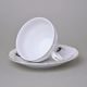 Tea cup and saucer 205 ml / 15,5 cm, Thun 1794 Carlsbad porcelain, BERNADOTTE arms