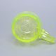 Bark Glass Mug with Handle (uranium Glass), 300 ml, Glassworks Janov