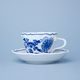 Cup and saucer A/1 + A/1, 120 ml / 13 cm for coffee, Original Blue Onion Pattern