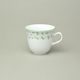 Cup tall 200 ml, Thun 1794, karlovarský porcelán, Natálie green flowers