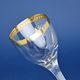 Wine Glasses 200 ml, set 2 pcs., Golden Stripe, 15,7 cm, Milan Mottl