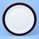Club plate 30 cm, Sabina, cobalt blue + gold, Leander 1907