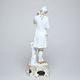 Violin player Rococo 20 cm, white + gold, Porcelain Figures Duchcov Royal Dux