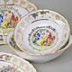 Dining set for 6 pers., 27 pieces, The Three Graces + gold, Queen's Crown